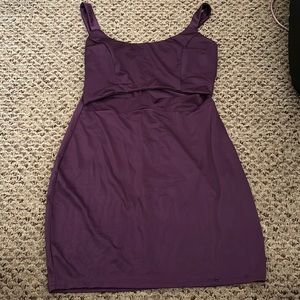 Dark purple dress